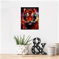 Picture of Tiger With Headphones animal _GroupedProduct_Rectangle_Portrait_Canvas_