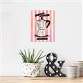 Picture of Mocca Coffee on Stripes - Hug in a Cup _GroupedProduct_Rectangle_Portrait_Canvas_