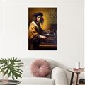 Picture of Old Vinyl Sounds Better Typography Poster _GroupedProduct_Rectangle_Portrait_Canvas_