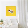 Picture of Sushi Selection on a Playing Card _GroupedProduct_Square_Canvas_