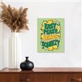 Picture of Easy Peasy Lemon Squeezy Typography Poster _GroupedProduct_Rectangle_Portrait_Canvas_