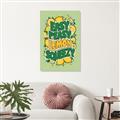 Picture of Easy Peasy Lemon Squeezy Typography Poster _GroupedProduct_Rectangle_Portrait_Canvas_