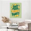 Picture of Easy Peasy Lemon Squeezy Typography Poster _GroupedProduct_Rectangle_Portrait_Canvas_