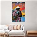 Picture of Retro Spaceman with Guitar Poster _GroupedProduct_Rectangle_Portrait_Canvas_