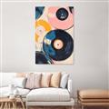 Picture of Retro Vinyl Records Poster _GroupedProduct_Rectangle_Portrait_Canvas_