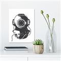 Picture of Vintage Diver Poster _GroupedProduct_Rectangle_Portrait_Canvas_