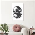 Picture of Vintage Diver Poster _GroupedProduct_Rectangle_Portrait_Canvas_