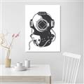 Picture of Vintage Diver Poster _GroupedProduct_Rectangle_Portrait_Canvas_