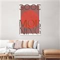Picture of Good Morning Typography Poster _GroupedProduct_Rectangle_Portrait_Canvas_