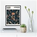 Picture of Flower Market London Poster _GroupedProduct_Rectangle_Portrait_Canvas_Framed_