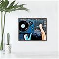 Picture of Music Dj Set  _GroupedProduct_Rectangle_Landscape_Canvas_Framed_