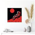 Picture of Retro Moonwalk Poster _GroupedProduct_Square_Canvas_Framed_