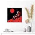 Picture of Retro Moonwalk Poster _GroupedProduct_Square_Canvas_Framed_