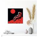Picture of Retro Moonwalk Poster _GroupedProduct_Square_Canvas_Framed_