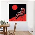 Picture of Retro Moonwalk Poster _GroupedProduct_Square_Canvas_Framed_
