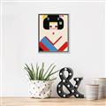 Picture of Geisha Retro Poster _GroupedProduct_Rectangle_Portrait_Canvas_Framed_