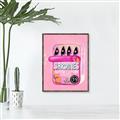 Picture of Sardines Tin Can Pink _GroupedProduct_Rectangle_Portrait_Canvas_Framed_