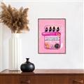 Picture of Sardines Tin Can Pink _GroupedProduct_Rectangle_Portrait_Canvas_Framed_