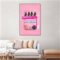 Picture of Sardines Tin Can Pink _GroupedProduct_Rectangle_Portrait_Canvas_Framed_