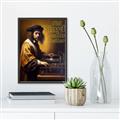 Picture of Old Vinyl Sounds Better Typography Poster _GroupedProduct_Rectangle_Portrait_Canvas_Framed_