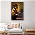 Picture of Old Vinyl Sounds Better Typography Poster _GroupedProduct_Rectangle_Portrait_Canvas_Framed_