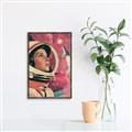 Picture of Astronaut in Space _GroupedProduct_Rectangle_Portrait_Canvas_Framed_