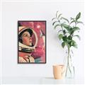 Picture of Astronaut in Space _GroupedProduct_Rectangle_Portrait_Canvas_Framed_
