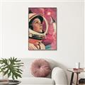 Picture of Astronaut in Space _GroupedProduct_Rectangle_Portrait_Canvas_Framed_