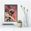Picture of Astronaut in  Space _GroupedProduct_Rectangle_Portrait_Canvas_Framed_