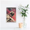 Picture of Astronaut in  Space _GroupedProduct_Rectangle_Portrait_Canvas_Framed_