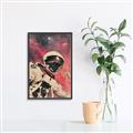 Picture of Astronaut in  Space _GroupedProduct_Rectangle_Portrait_Canvas_Framed_