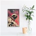 Picture of Astronaut in  Space _GroupedProduct_Rectangle_Portrait_Canvas_Framed_