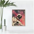 Picture of Astronaut in  Space _GroupedProduct_Rectangle_Portrait_Canvas_Framed_