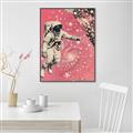 Picture of Astronaut in  Space _GroupedProduct_Rectangle_Portrait_Canvas_Framed_