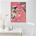 Picture of Astronaut in  Space _GroupedProduct_Rectangle_Portrait_Canvas_Framed_