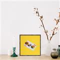 Picture of Sushi Selection on a Playing Card _GroupedProduct_Square_Canvas_Framed_