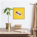 Picture of Sushi Selection on a Playing Card _GroupedProduct_Square_Canvas_Framed_