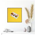 Picture of Sushi Selection on a Playing Card _GroupedProduct_Square_Canvas_Framed_