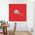 Picture of Sushi card _GroupedProduct_Square_Canvas_Framed_