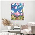 Picture of The Way To the Mountain _GroupedProduct_Rectangle_Portrait_Canvas_Framed_