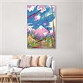 Picture of The Way To the Mountain _GroupedProduct_Rectangle_Portrait_Canvas_Framed_