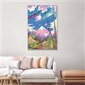 Picture of The Way To the Mountain _GroupedProduct_Rectangle_Portrait_Canvas_Framed_