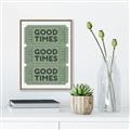 Picture of Good Times Poster _GroupedProduct_Rectangle_Portrait_Canvas_Framed_