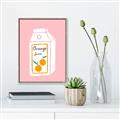 Picture of Orange Juice Poster _GroupedProduct_Rectangle_Portrait_Canvas_Framed_