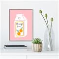 Picture of Orange Juice Poster _GroupedProduct_Rectangle_Portrait_Canvas_Framed_
