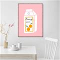 Picture of Orange Juice Poster _GroupedProduct_Rectangle_Portrait_Canvas_Framed_