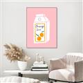 Picture of Orange Juice Poster _GroupedProduct_Rectangle_Portrait_Canvas_Framed_
