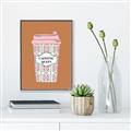 Picture of Caffeeine Queen Poster _GroupedProduct_Rectangle_Portrait_Canvas_Framed_