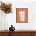 Picture of Caffeeine Queen Poster _GroupedProduct_Rectangle_Portrait_Canvas_Framed_