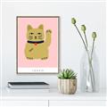 Picture of Maneki Neko – Lucky Cat _GroupedProduct_Rectangle_Portrait_Canvas_Framed_